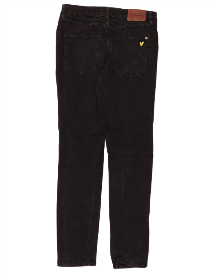 LYLE & SCOTT Herren Slim Jeans W32 L32 Schwarze Baumwolle