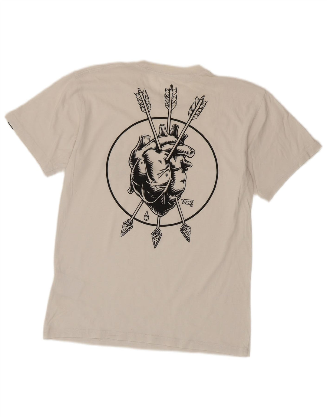 Vans Herren-T-Shirt mit klassischer Passform, Grafik, Größe S, weiße Baumwolle