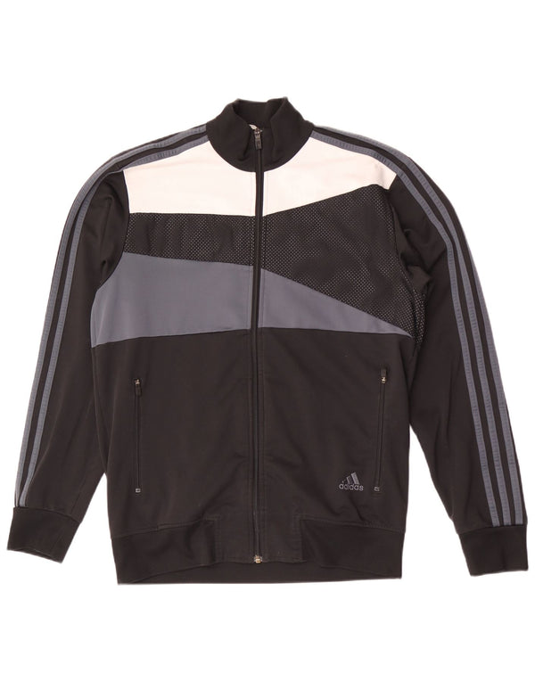 Adidas Herren-Trainingsanzugoberteil, UK-Größe 40/42, Mittelschwarz, Farbblock