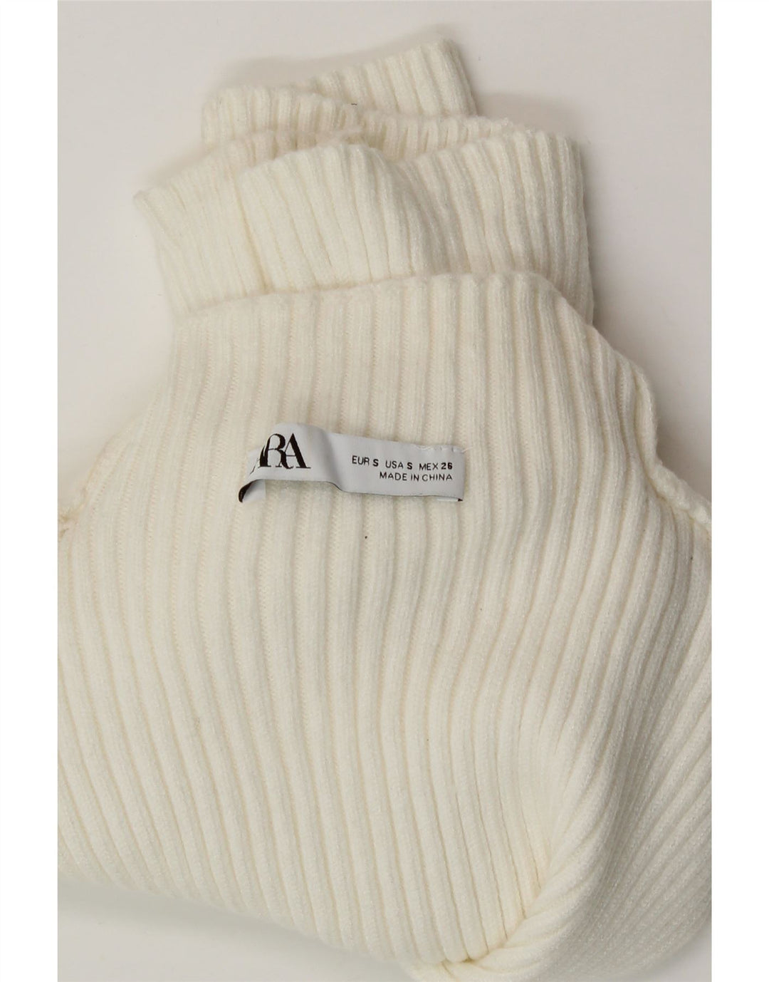 Zara Damen Crop Vest Tank Top UK 8 Small Weiße Viskose