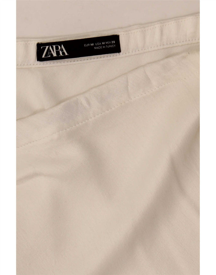 Zara Damen A-Linien-Rock Medium W28 Weiß