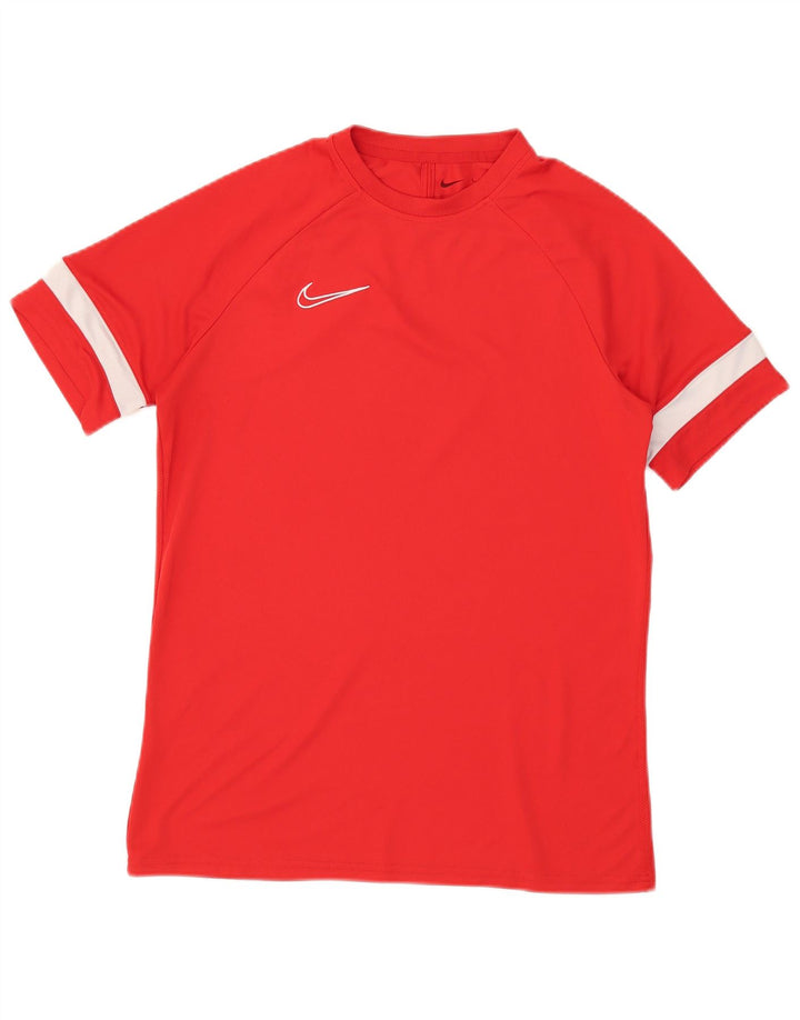 Nike Herren Dri Fit T-Shirt-Oberteil, groß, rot, Farbblock