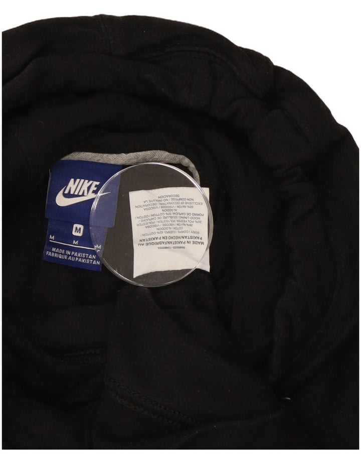 Nike Damen Kapuzenpullover UK 12 Mittelschwarze Baumwolle