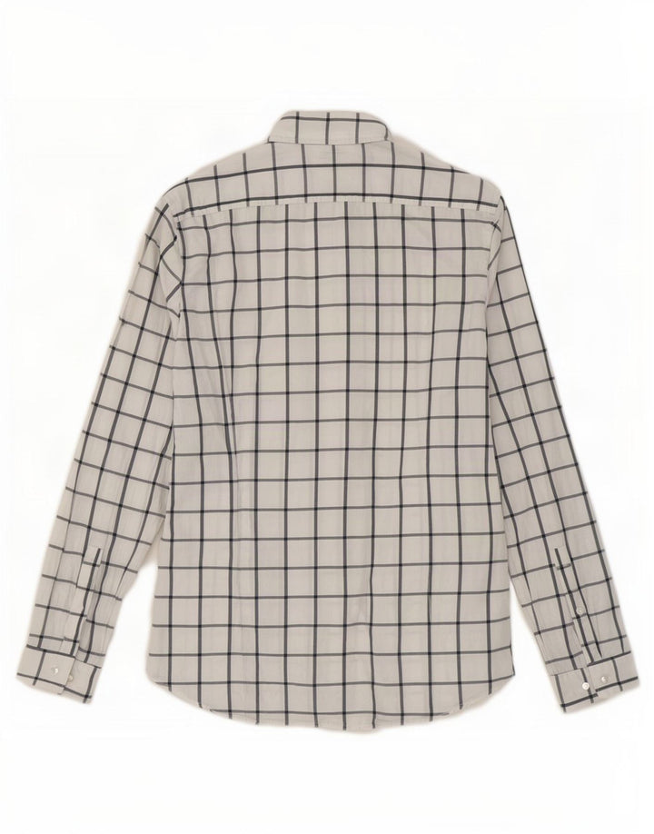 Michael Kors Herren Slim Fit Hemd Mittelweiß kariert