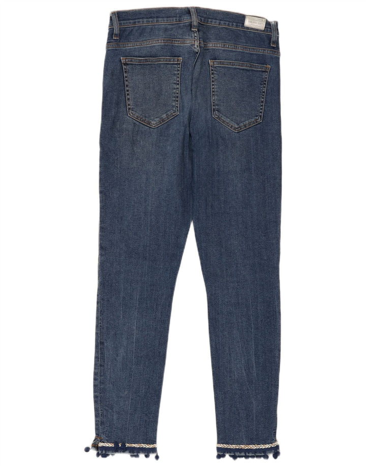 Zara Damen Slim Jeans EU 38 Small W28 L27 Blaue Baumwolle
