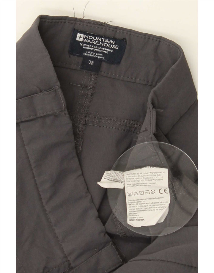 Mountain Warehouse Herren-Wander-Cargohose W38 L32 Graues Nylon
