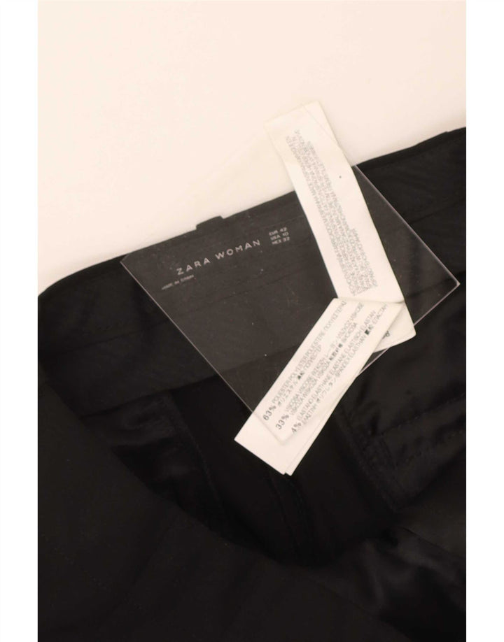 Gerade Anzughose für Damen von Zara, EU 42, Größe L, W32, L34, Schwarz, Polyester