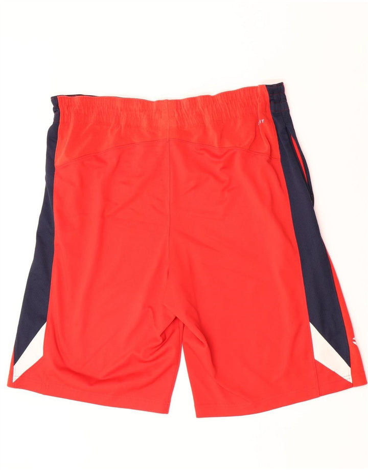 Nike Herren Dri Fit Sportshorts, großes rotes Farbblock-Polyester