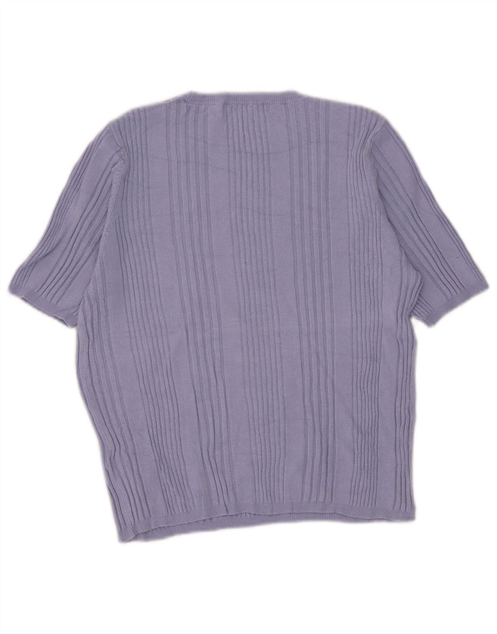 Marks & Spencer Damen-Pullover, kurzärmelig, Rundhalsausschnitt, Gr. 14, Medium B