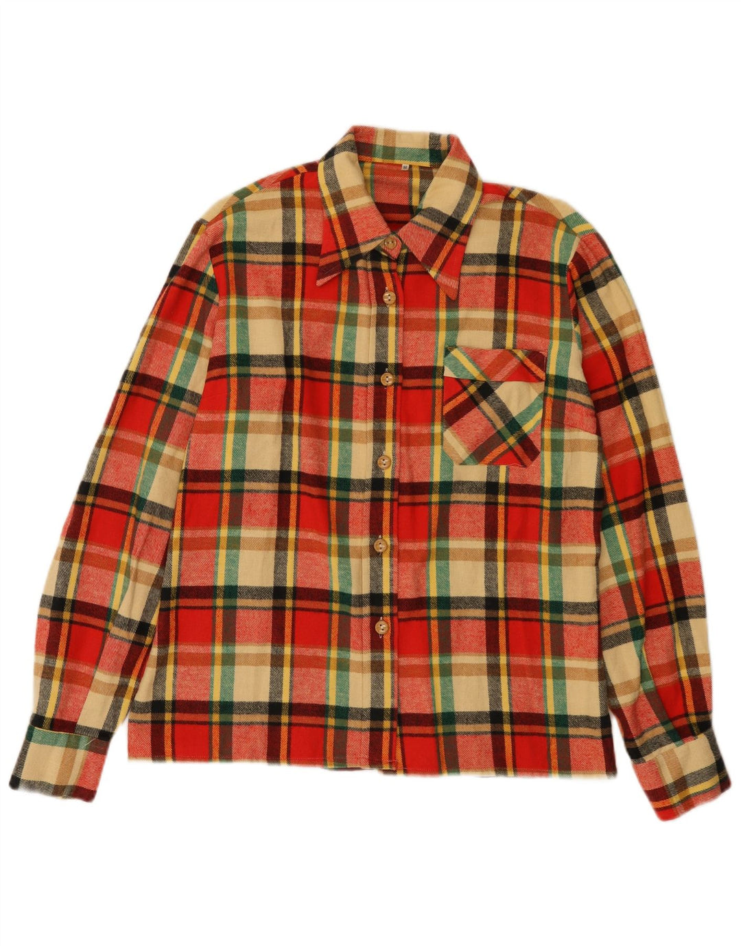Vintage Damen Flanellhemd IT 50 XL Rot kariert