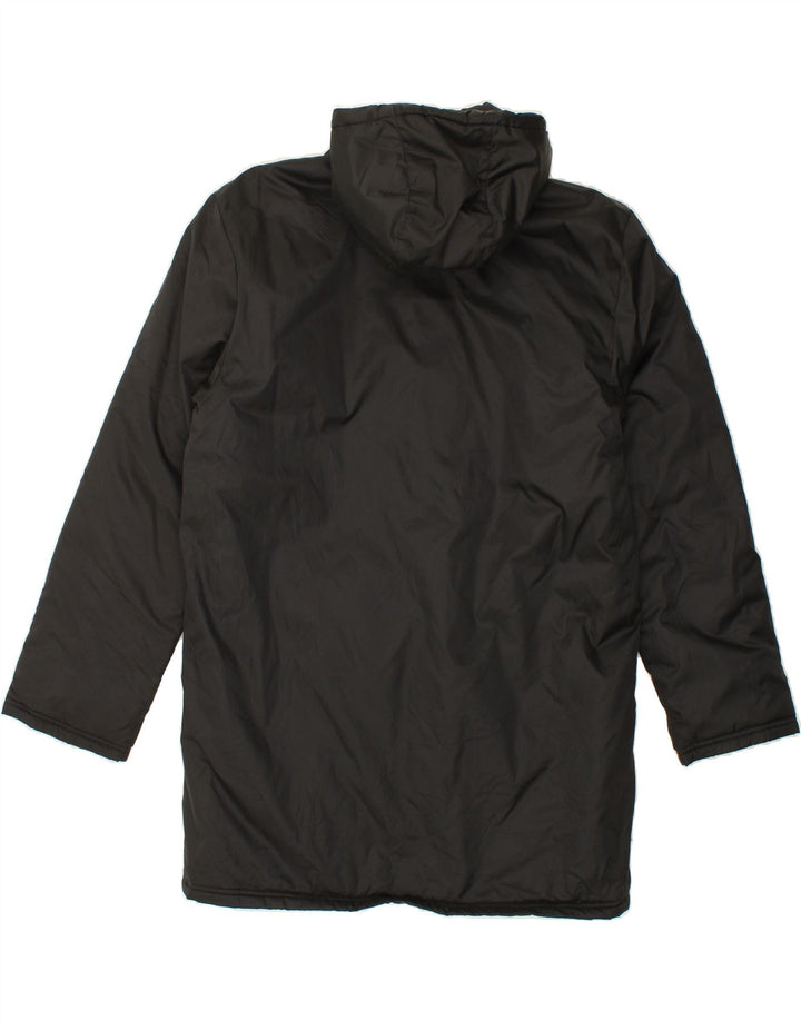 ADIDAS Mens Hooded Raincoat UK 36 Small Black Polyester Vintage Adidas and Second-Hand Adidas from Messina Hembry 