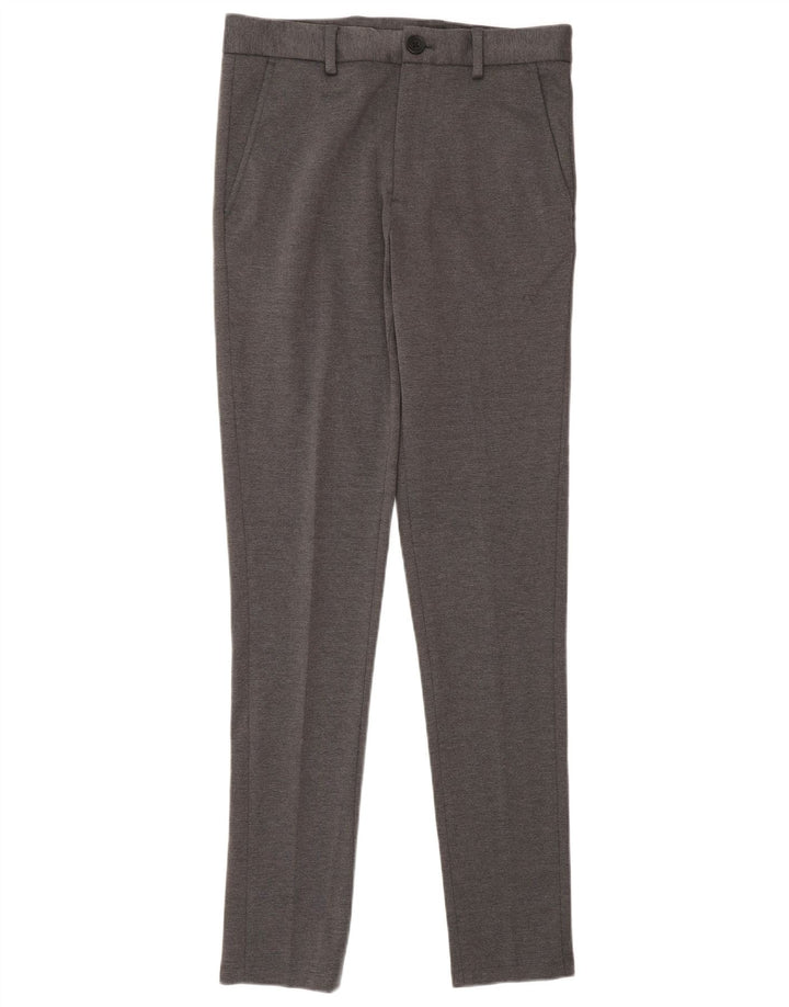 Jack & Jones Damen Slim Chino Hose XS W28 L32 Grau Polyester