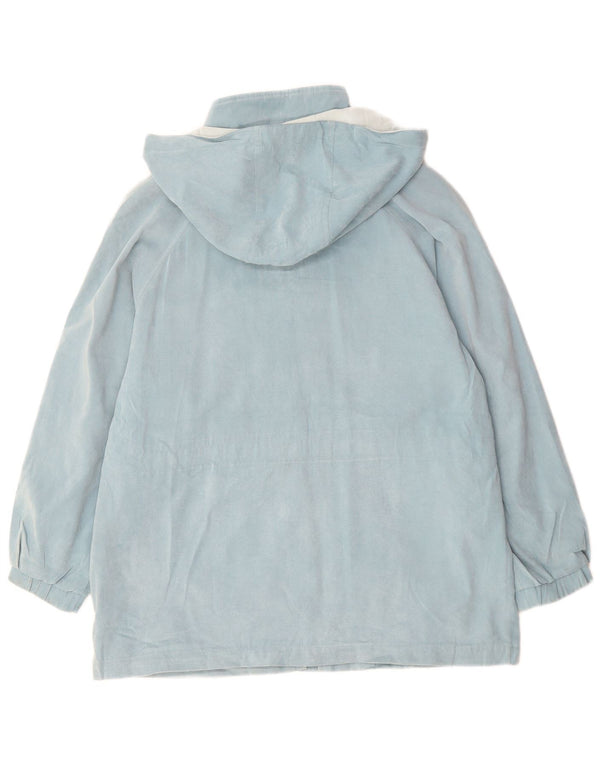 LONDON FOG Damen Windjacke mit Kapuze, UK 16, Größe L, Blau, Polyester