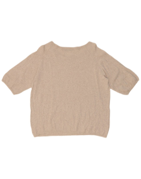Übergroßes Blusenoberteil für Damen von Zara, Gr. 10, Größe S, Beige