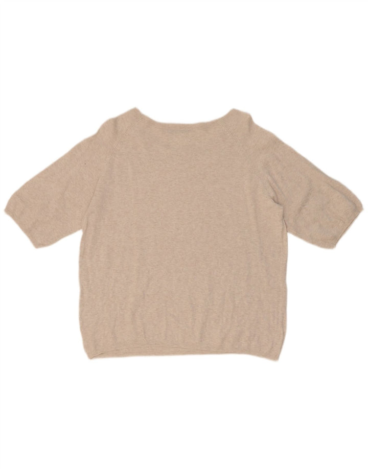 Übergroßes Blusenoberteil für Damen von Zara, Gr. 10, Größe S, Beige