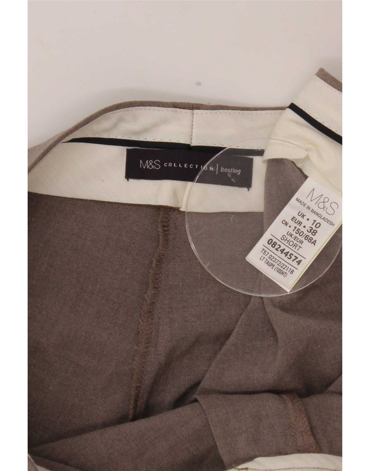 Marks & Spencer Damen Bootcut-Anzughose UK 10 Small W30 L27 Grau