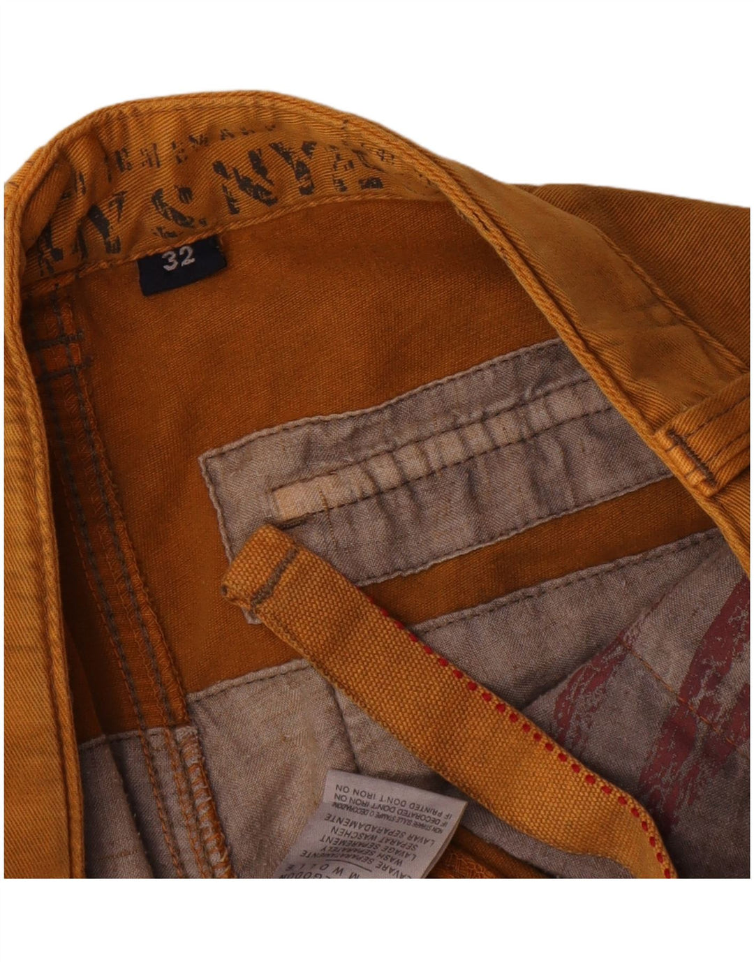 Murphy & Nye Gerade Herren-Cargohose W32 L31 Braune Baumwolle