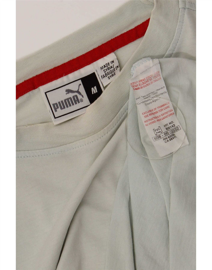 Puma Herren Kurzarm-T-Shirt mit normaler Passform, mittelblaue Baumwolle