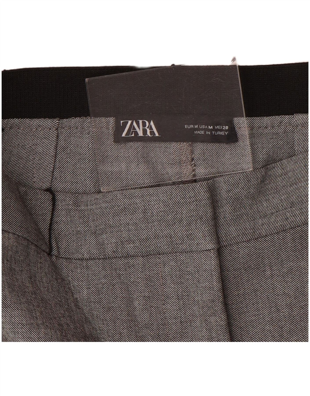 Slim-Anzughose für Damen von Zara, Größe M, W28, L28, Grau