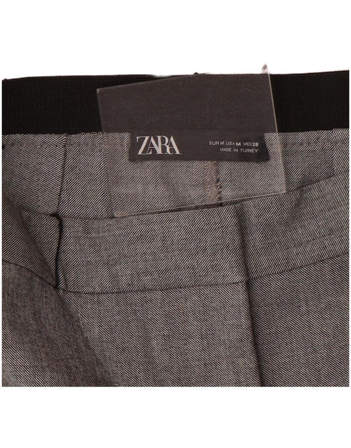 Slim-Anzughose für Damen von Zara, Größe M, W28, L28, Grau