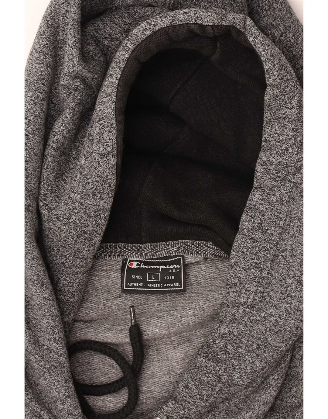 Champion Herren-Kapuzenpullover mit normaler Passform, groß, grau meliert