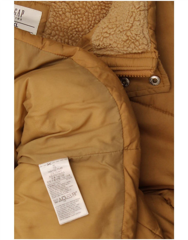 Gap Wattierte Jacke für Jungen, 12–13 Jahre, XL, Beige, Polyester