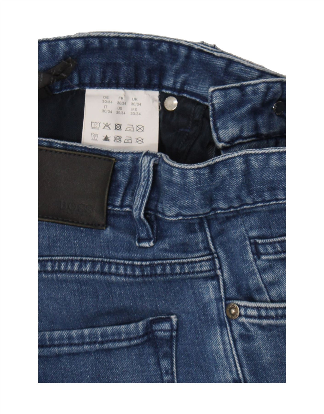 HUGO BOSS Mens Slim Jeans W30 L26 Blue Cotton Vintage Hugo Boss and Second-Hand Hugo Boss from Messina Hembry 
