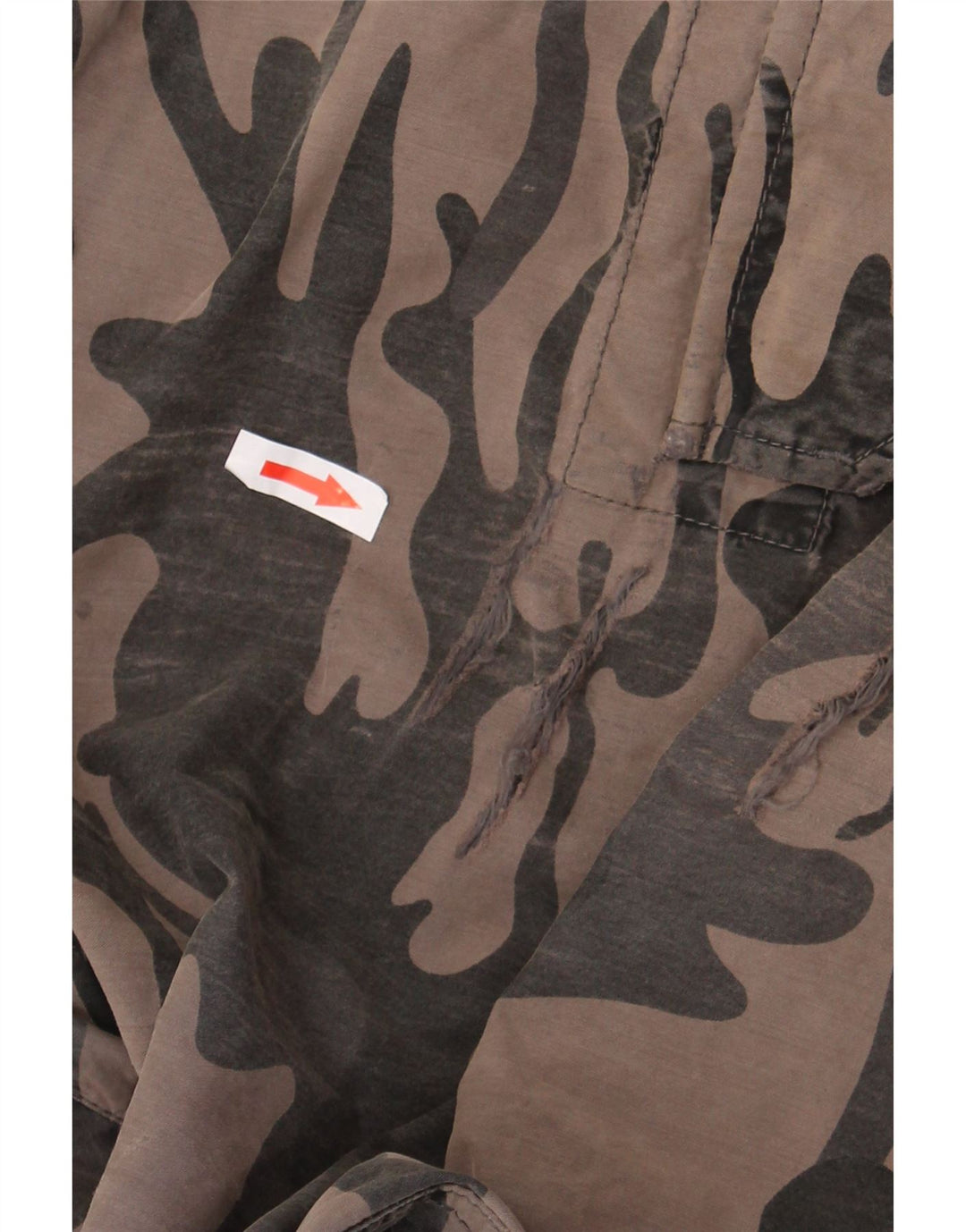 Schott Herren Cargoshorts W34 Large Braun Camouflage