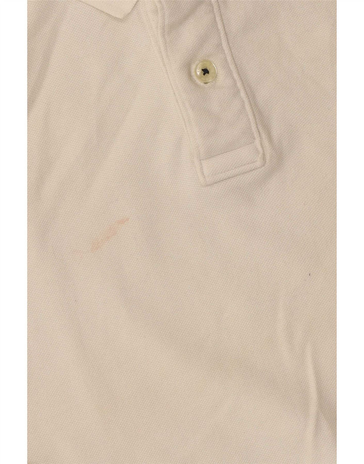 Crew Clothing Herren-Poloshirt, mittelgroß, cremefarbene Baumwolle
