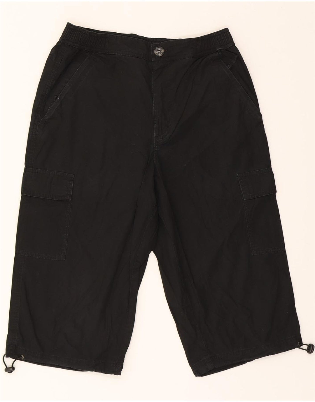 ASICS Mens Cargo Shorts W28 Small Black Cotton Vintage Asics and Second-Hand Asics from Messina Hembry 