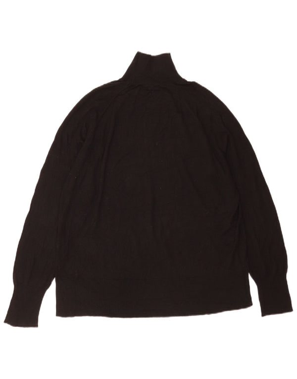 Zara Damen-Pullover mit Rollkragen, übergroß, Gr. 10, Größe S, Schwarz