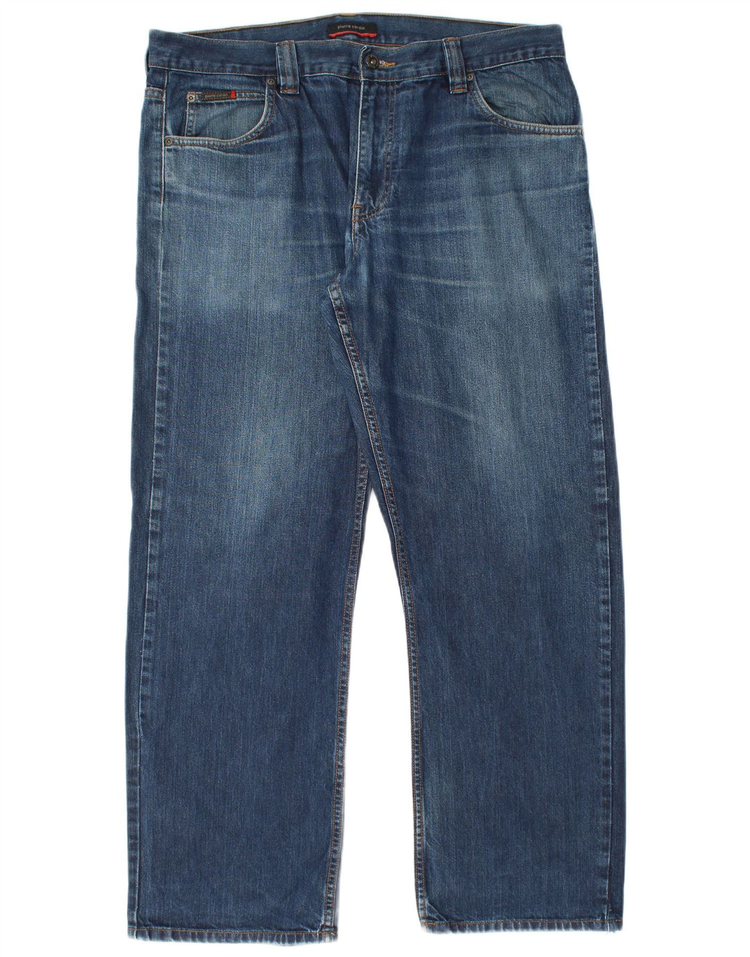 Pierre Cardin Herren Straight Jeans W38 L30 Blaue Baumwolle