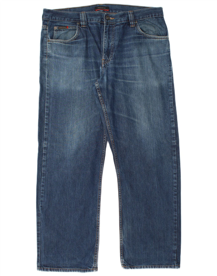 Pierre Cardin Herren Straight Jeans W38 L30 Blaue Baumwolle