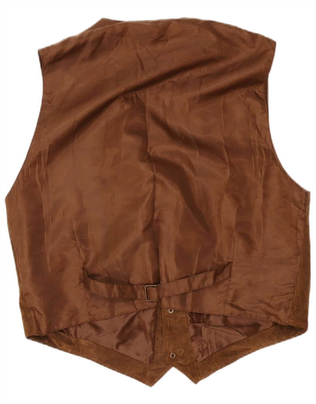 Vintage Herren Wildlederweste IT 52 Großes braunes Leder