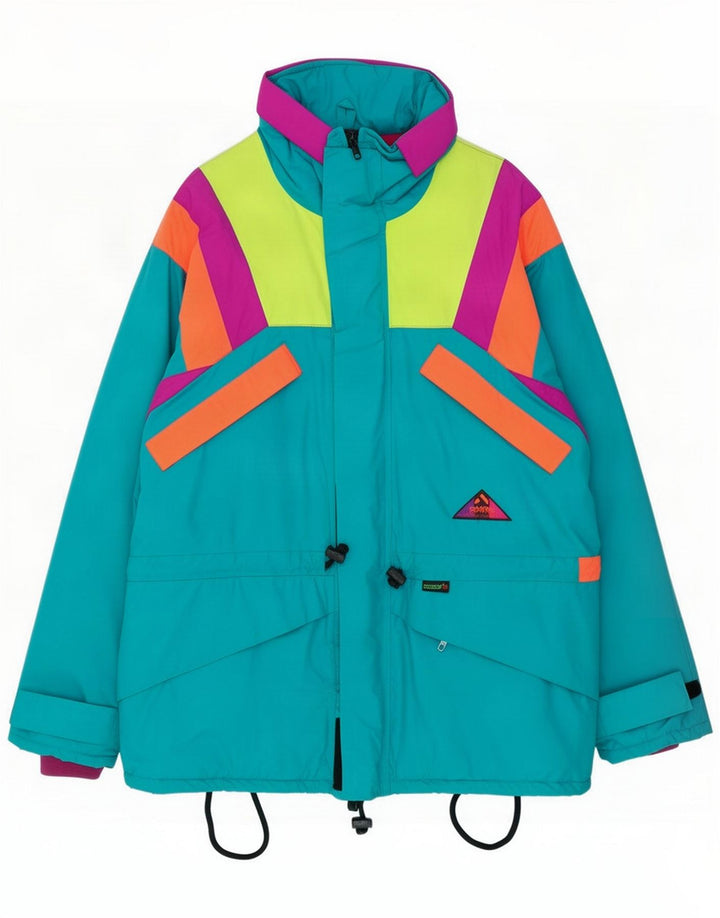 Aesse Herren Skijacke UK 42 XL Blau Colourblock Polyamid