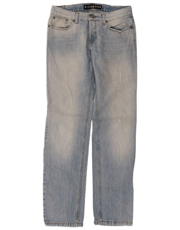 Richmond Herren Straight Jeans W32 L32 Blaue Baumwolle