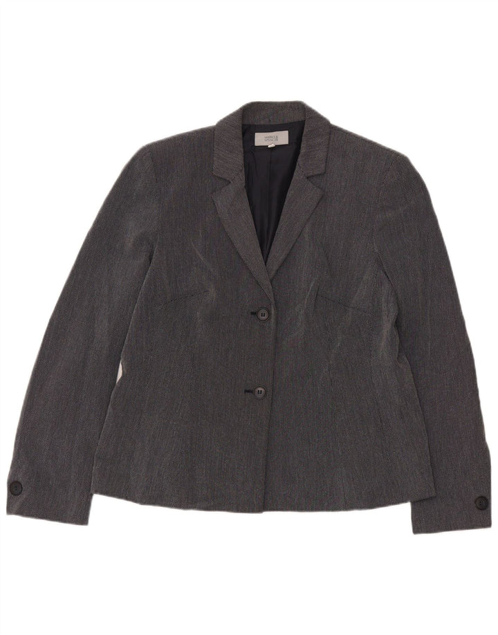 Marks & Spencer Damen Standard-Blazerjacke UK 16 Large Marineblau