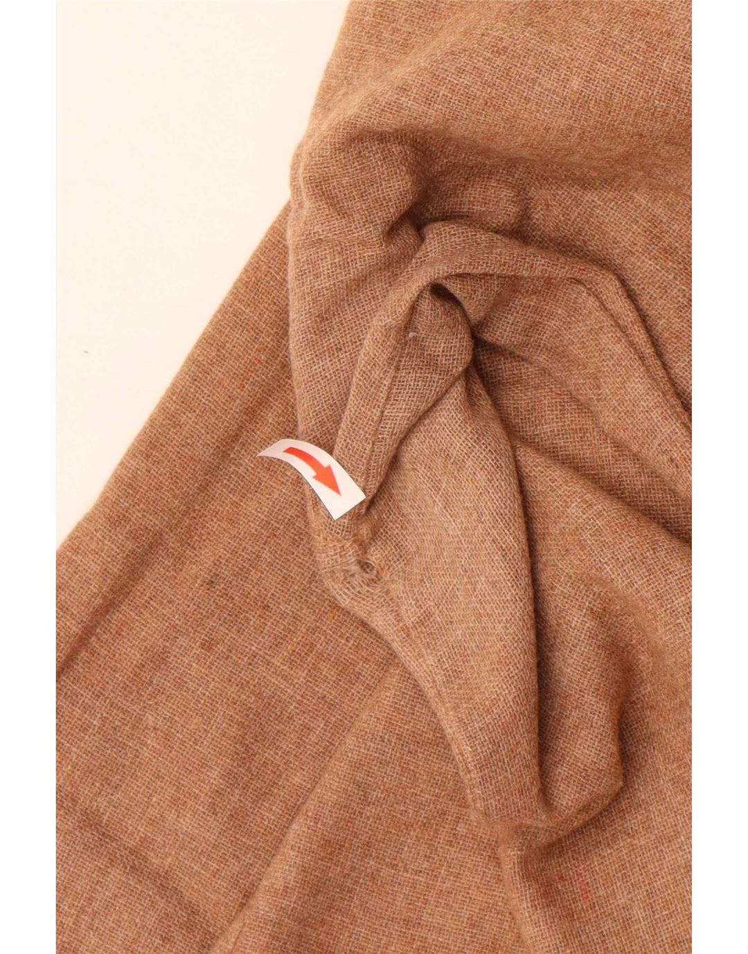 Vintage Herrenhemd Größe 39 Mittelbraunes Polyester