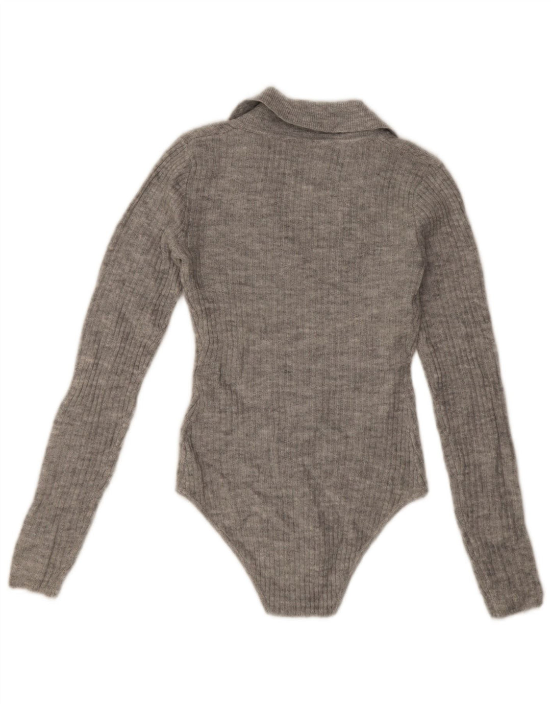 Jack Wills Langarm-Body für Damen, Gr. 8, Größe S, Grau, Acryl
