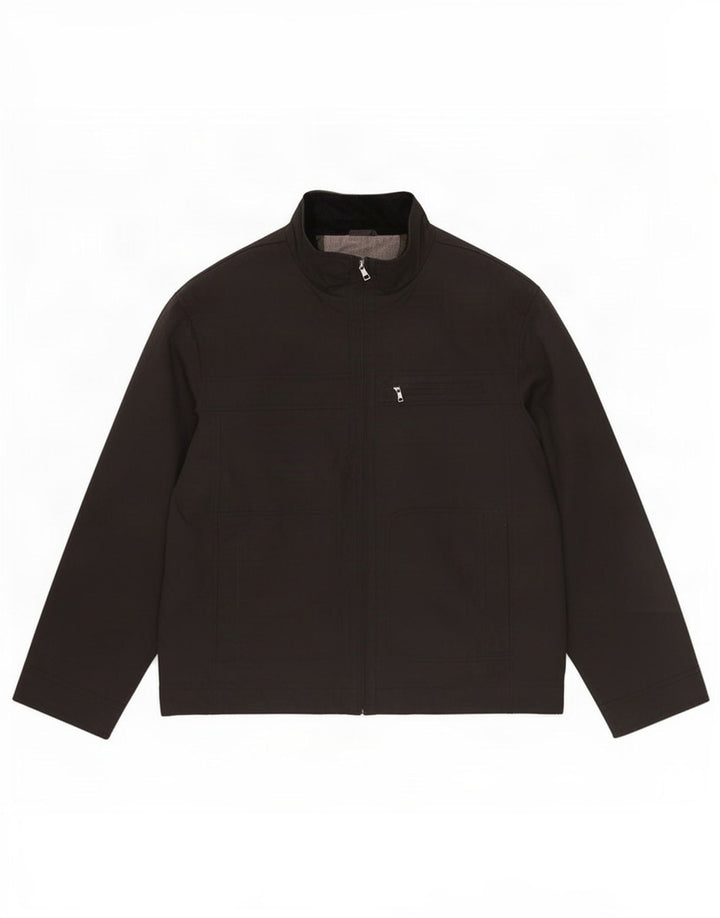 Marks & Spencer Herren Autograph Bomberjacke UK 42 XL Schwarz Polyamid