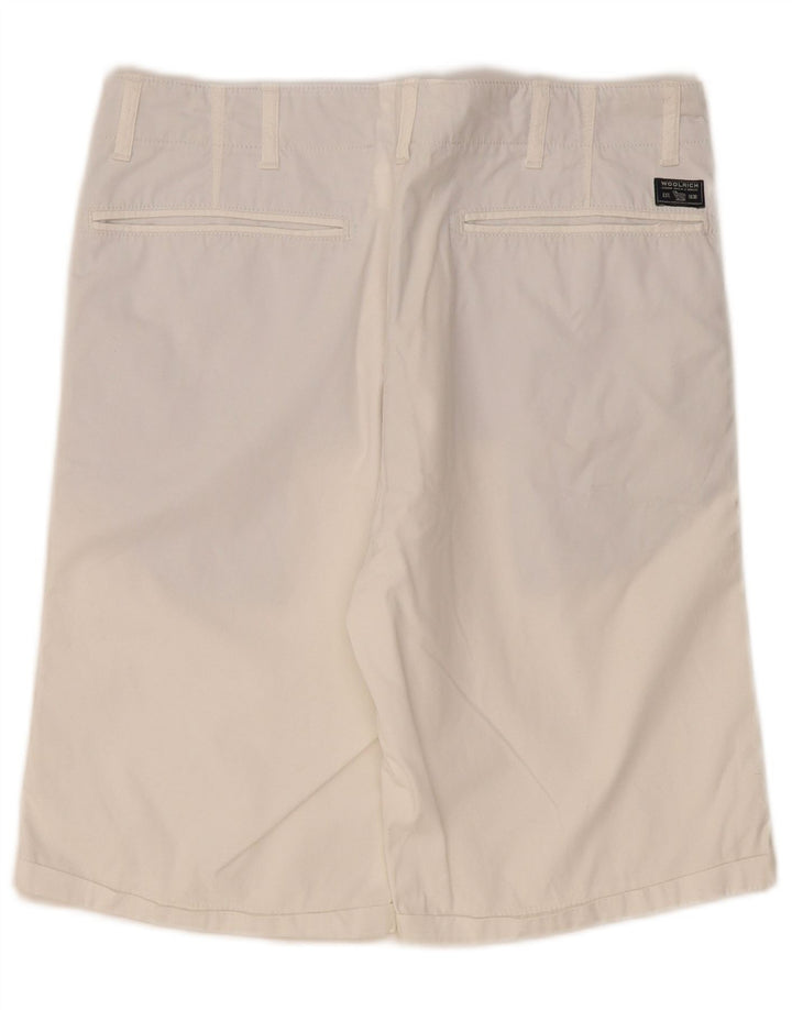 Woolrich Herren-Freizeitshorts W31 Mittelweiße Baumwolle