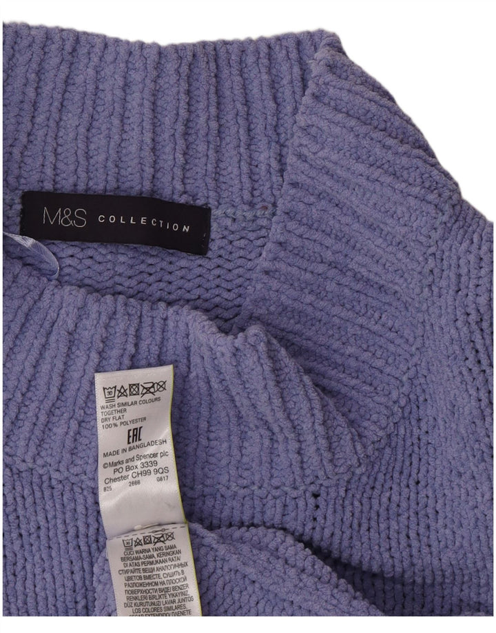 Marks & Spencer Damen-Pullover, übergroß, Rollkragenpullover, Gr. 18, XL, Lila