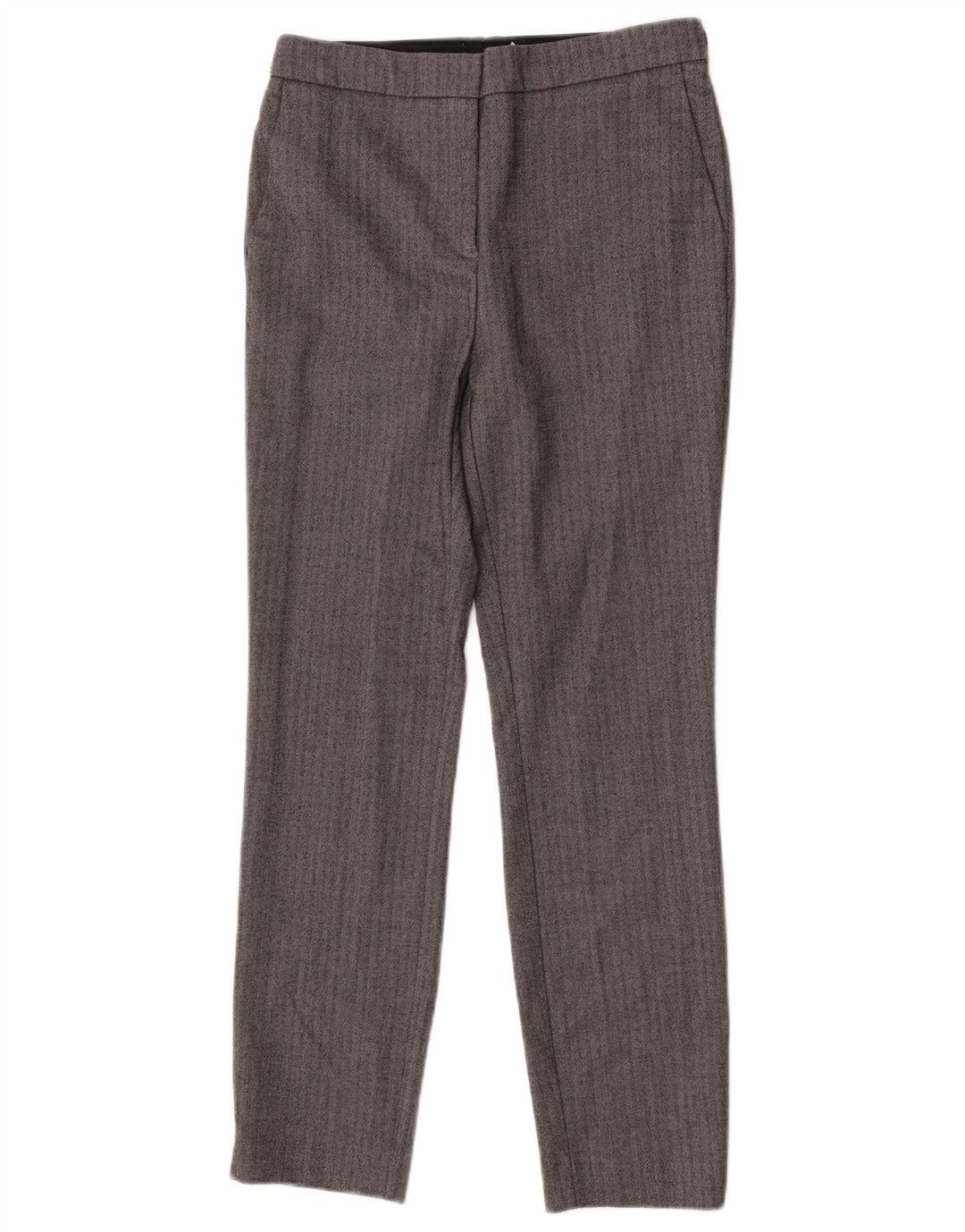 Slim-Anzughose für Damen von Zara, Größe S, W26, L26, graues Fischgrätenmuster