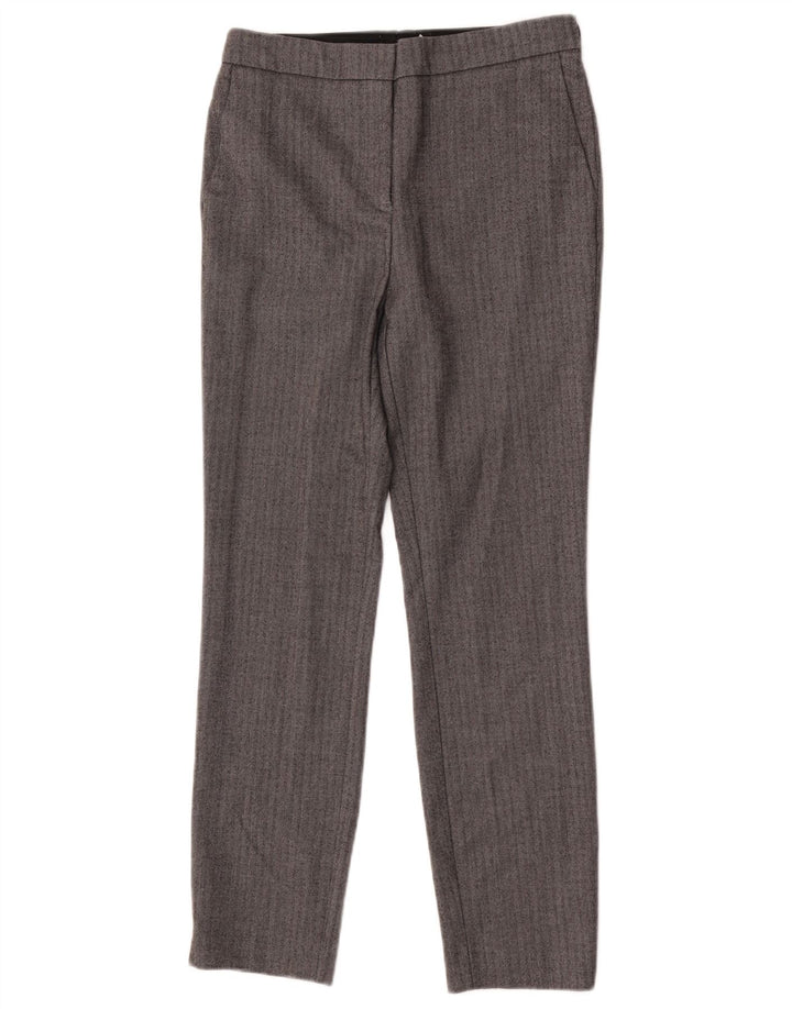 Slim-Anzughose für Damen von Zara, Größe S, W26, L26, graues Fischgrätenmuster