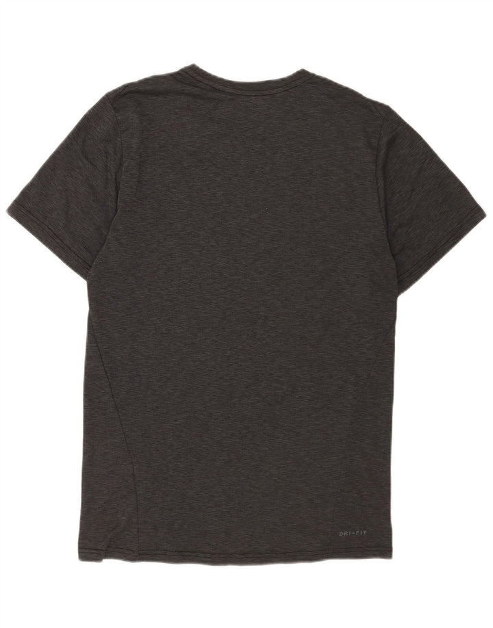 Nike Herren Dri Fit T-Shirt Top Small Grau Polyester