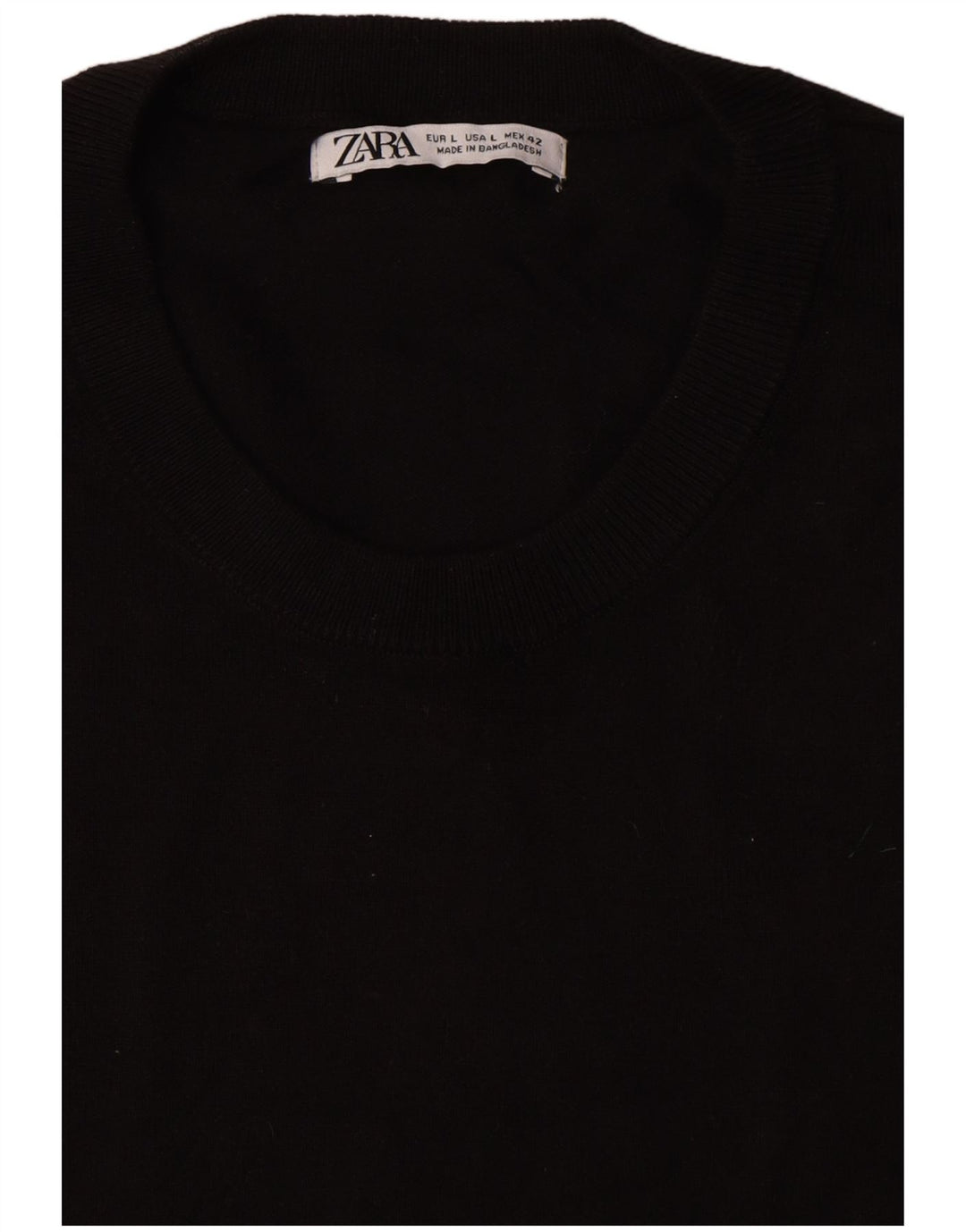 Zara Herren T-Shirt Top Large Schwarz