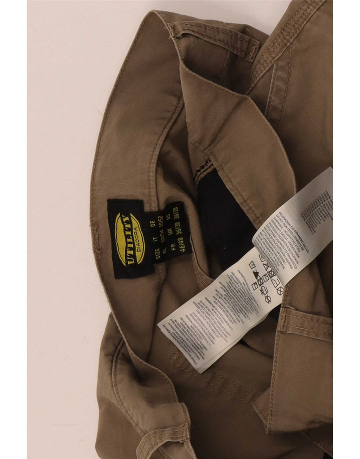 Diadora Herren Cargoshorts XL W38 Beige Baumwolle