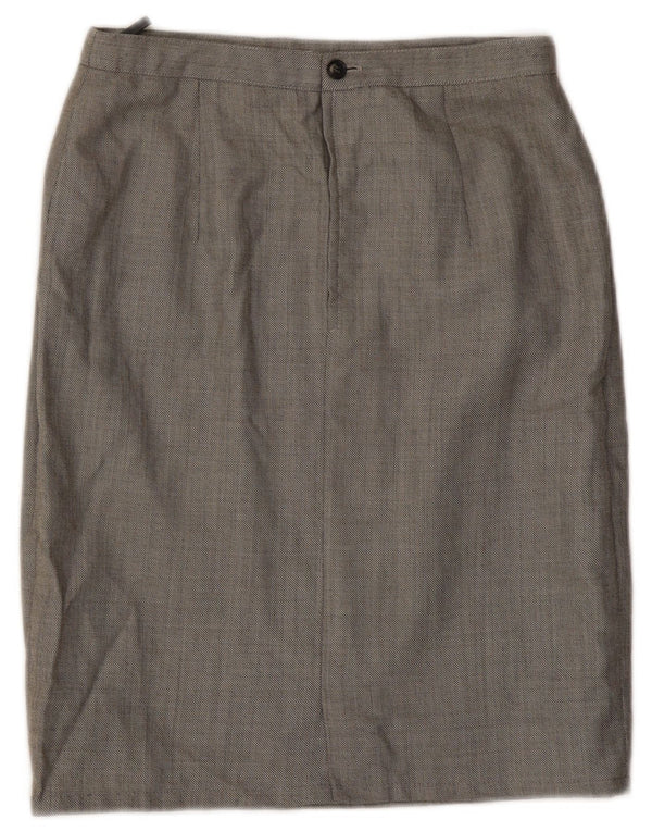 Luisa Spagnoli Damen Bleistiftrock IT 44 Medium W28 Grau