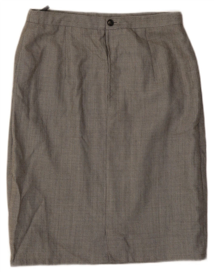 Luisa Spagnoli Damen Bleistiftrock IT 44 Medium W28 Grau