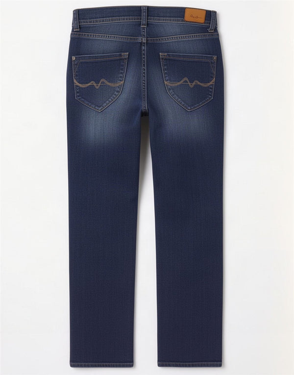 PEPE Jeans Damen Elite Slim Jeans W26 L32 Blaue Baumwolle